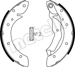 Колодки тормозные METELLI 530351