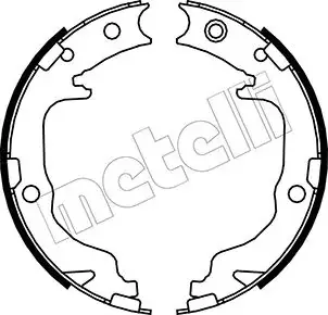 Колодки ручника Peugeot 4008 12-/Mitsubishi Outlander 06-/ASX 10- (170x32) METELLI 53-0362