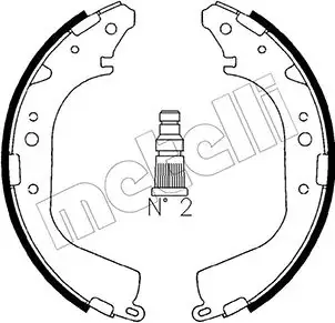 Колодки гальмівні METELLI 530415