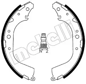 Колодки гальмівні METELLI 530421