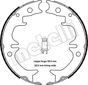 Колодки гальмівні (задні) Lexus ES/RX 91-12/Toyota Avensis/Camry/Highlander 86-18 (170x40) (барабанні) METELLI 530442