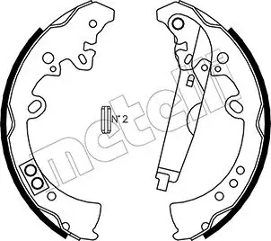 Колодки тормозные METELLI 530445