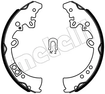 Колодки тормозные METELLI 530445J