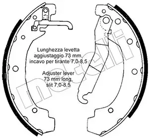 Колодки тормозные METELLI 530467
