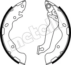 Колодки тормозные METELLI 530504