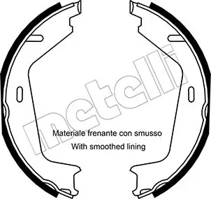 Колодки ручника Volvo XC90 02-/XC 60 I 11- (177,8x25) METELLI 530530