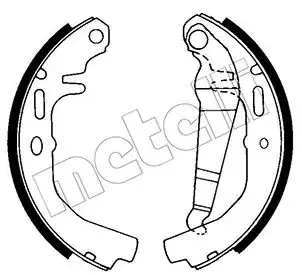 Колодки тормозные METELLI 530612
