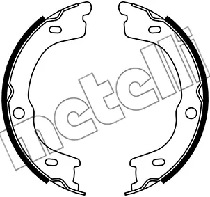 Колодки ручника Kia Sorento 2.5 CRDi/3.3 V6 06-11 (190x40) METELLI 53-0740