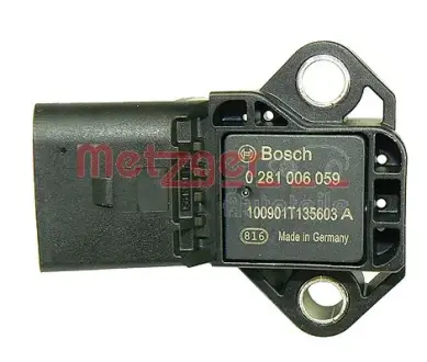 Intake manifold pressure sensor. Датчик абсолютного давления, впуск  METZGER 0906138