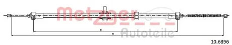 Трос ручного гальма METZGER 106896