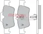 Комплект тормозных колодок, дисковый тормоз METZGER 1170049 (фото 1)