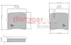 Комплект тормозных колодок, дисковый тормоз METZGER 1170064 (фото 1)