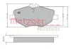 Комплект тормозных колодок, дисковый тормоз METZGER 1170087 (фото 1)
