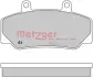 Комплект тормозных колодок, дисковый тормоз METZGER 1170094 (фото 1)