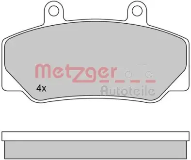 Комплект тормозных колодок, дисковый тормоз METZGER 1170094