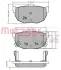 Комплект тормозных колодок, дисковый тормоз METZGER 1170212 (фото 1)
