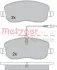 Комплект тормозных колодок, дисковый тормоз METZGER 1170232 (фото 1)