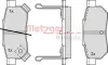 Комплект тормозных колодок, дисковый тормоз METZGER 1170251 (фото 1)