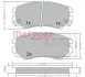 Комплект тормозных колодок, дисковый тормоз METZGER 1170262 (фото 1)