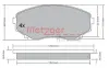 Комплект тормозных колодок, дисковый тормоз METZGER 1170375 (фото 1)