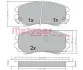 Комплект тормозных колодок, дисковый тормоз METZGER 1170379 (фото 1)