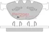 Комплект тормозных колодок, дисковый тормоз METZGER 1170380 (фото 1)