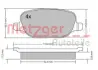 Комплект тормозных колодок, дисковый тормоз METZGER 1170403 (фото 1)