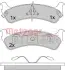 Комплект тормозных колодок, дисковый тормоз METZGER 1170434 (фото 1)