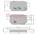 Комплект тормозных колодок, дисковый тормоз METZGER 1170444 (фото 1)