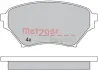 Комплект тормозных колодок, дисковый тормоз METZGER 1170480 (фото 1)