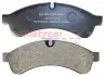 Комплект тормозных колодок, дисковый тормоз METZGER 1170544 (фото 3)
