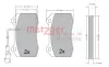 Комплект тормозных колодок, дисковый тормоз METZGER 1170551 (фото 1)