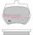 Комплект тормозных колодок, дисковый тормоз METZGER 1170596 (фото 1)