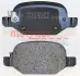 Комплект тормозных колодок, дисковый тормоз METZGER 1170680 (фото 3)