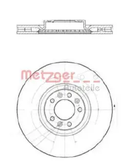 Тормозной диск METZGER 25259V