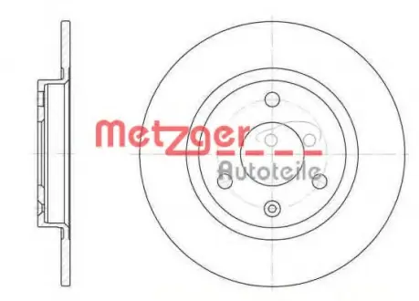 Тормозной диск METZGER 607000