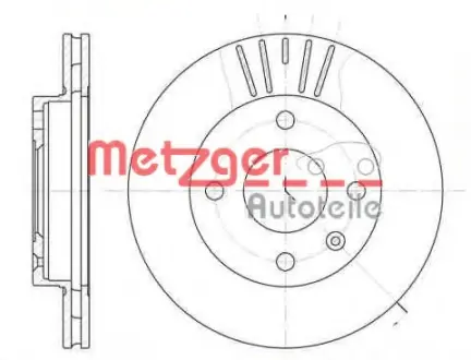 Тормозной диск METZGER 609610