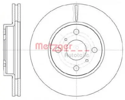 Тормозной диск METZGER 6100510