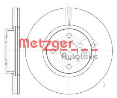 Тормозной диск METZGER 6100610