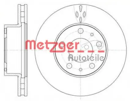 Тормозной диск METZGER 6101510