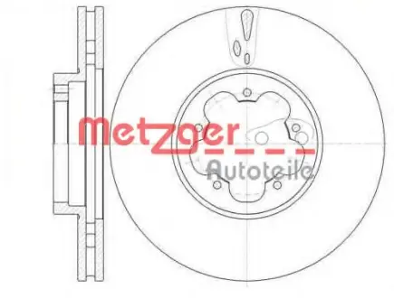 Тормозной диск METZGER 6102210