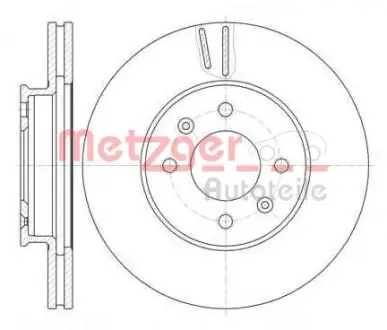 Тормозной диск METZGER 6102310