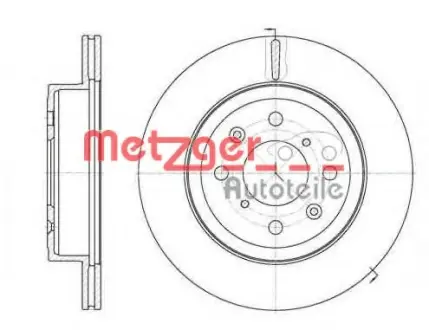 Тормозной диск METZGER 6103810