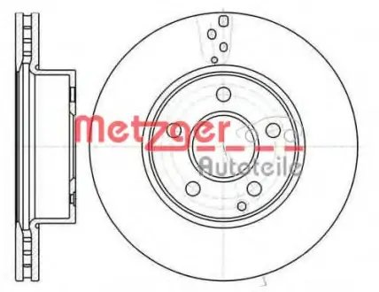 Тормозной диск METZGER 6106610