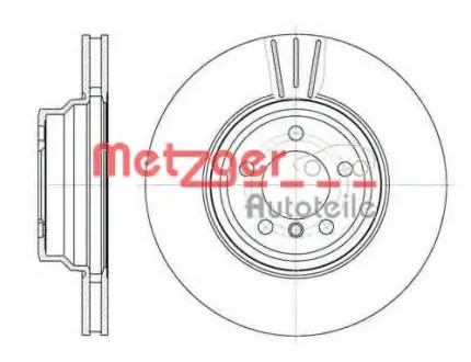 Тормозной диск METZGER 6107810
