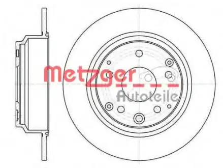 Тормозной диск METZGER 6109000