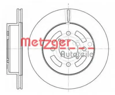 Тормозной диск METZGER 6110200