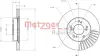Тормозной диск METZGER 6110249 (фото 1)