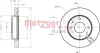 Тормозной диск METZGER 6110358 (фото 1)