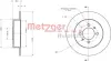 Тормозной диск METZGER 6110398 (фото 1)